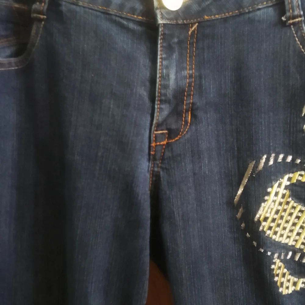 South Pole Y2K  Blue Skinny Jeans with‎ Embellished Logo